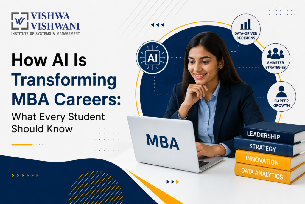 How AI Is Transforming MBA Careers MBA Colleges Hyderabad -Vishwa Vishwa